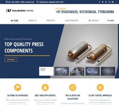 Kalburgi Udyog Website designed by Aaditya Solutions and Services