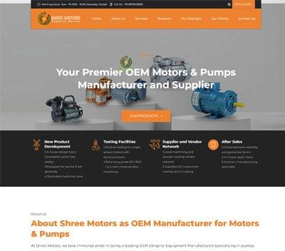Aaditya Solutions and Services designed and developed Shreeram Motors Website